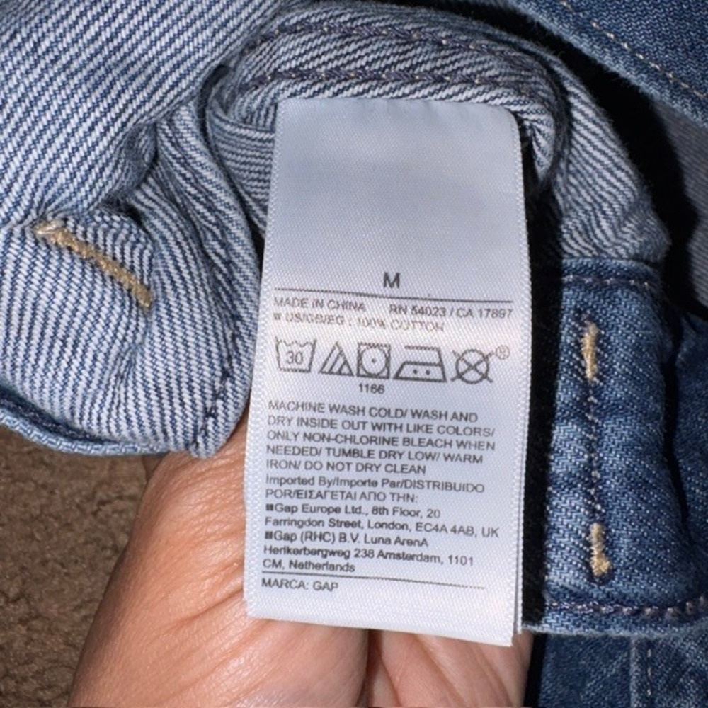 Gap Doen Denim Jacket Barrel Balloon Sleeve Medium Indigo Blue Medium - Picture 10 of 11